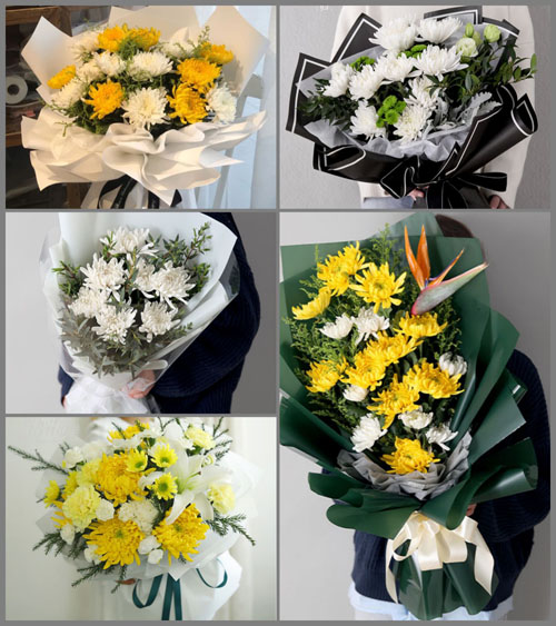 广东梅州市五华县长布镇横江村白事花束代送